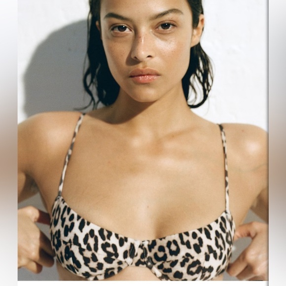 Leopard Print swim Bra - Picture 6 of 6